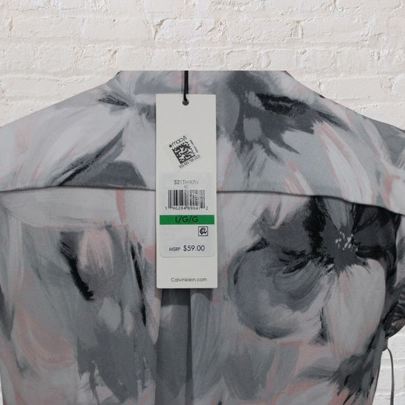 Calvin Klein Floral Blouse - Picture 4 of 6